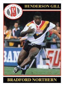 1991 Merlin Rugby League #20 Henderson Gill Front